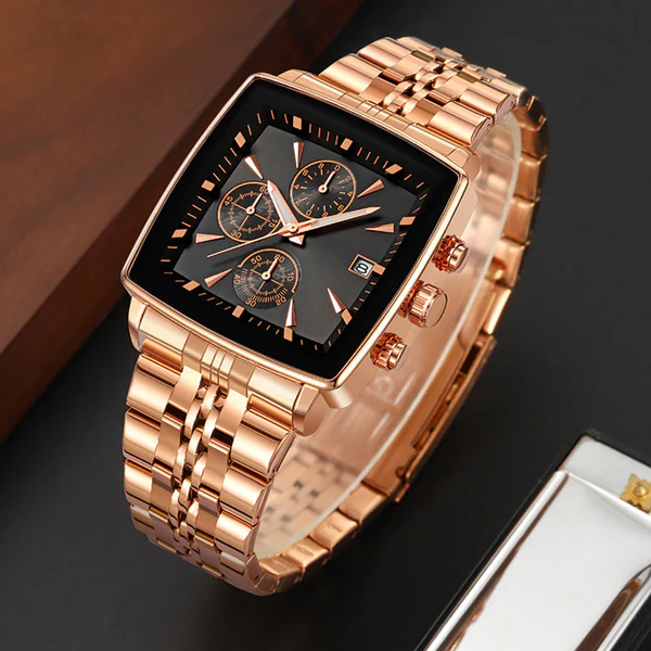 Multifunctional waterproof quartz watch for men