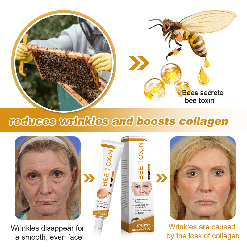 Made and shipped in the USA LOVILDS Bee Venom Anti-Wrinkle Cream -